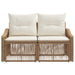 Tuinbank 2-Aantal zitplaatsen Beige poly rattan