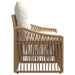 Tuinbank 2-Aantal zitplaatsen Beige poly rattan
