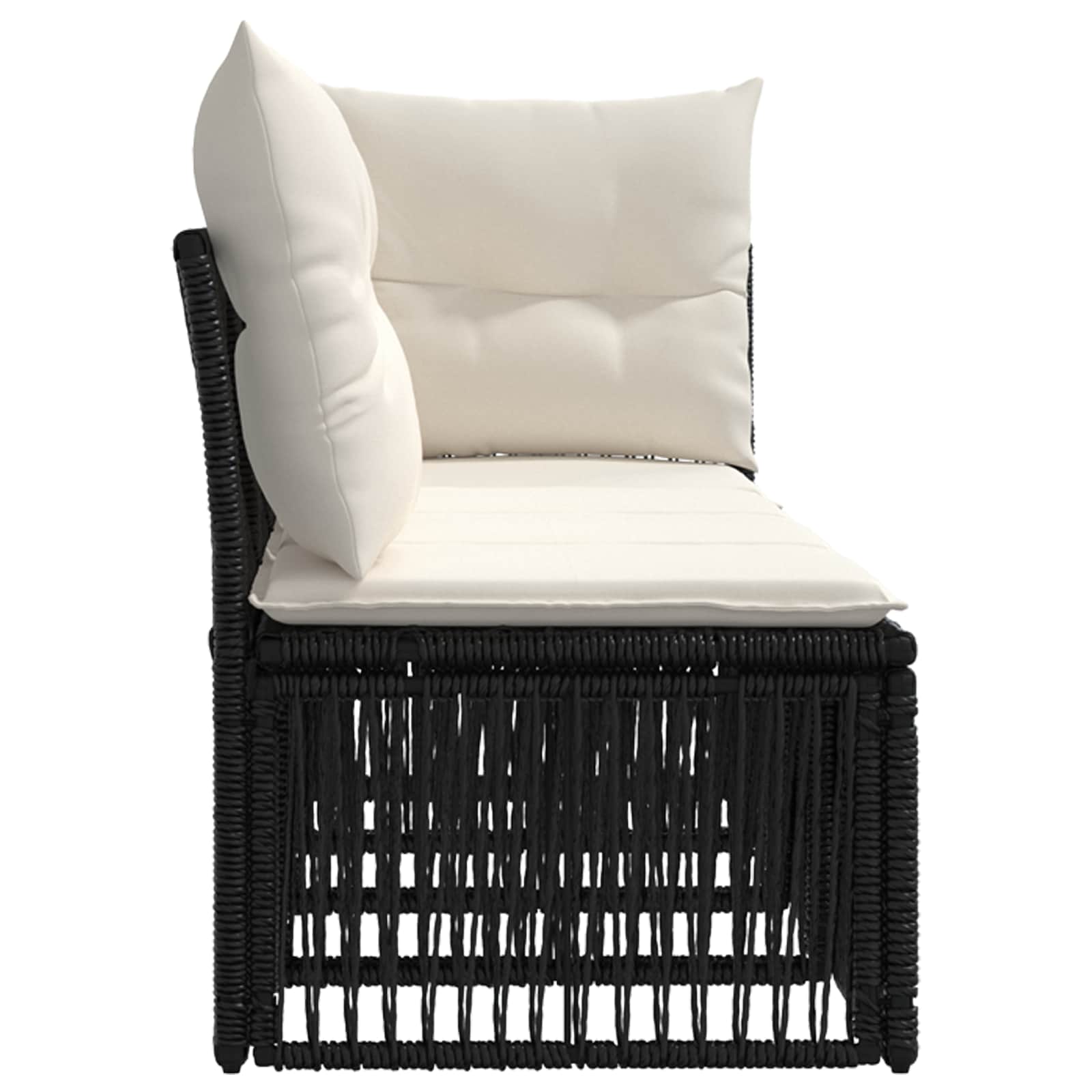 4-Zits Sofa met Linkerarm 4 st 4-Aantal zitplaatsen Zwart