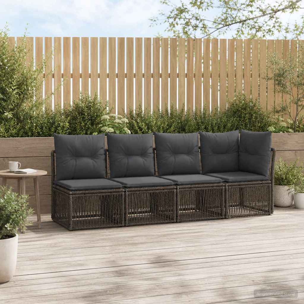 4-Zits Sofa met Linkerarm 4 st 4-Aantal zitplaatsen Grijs