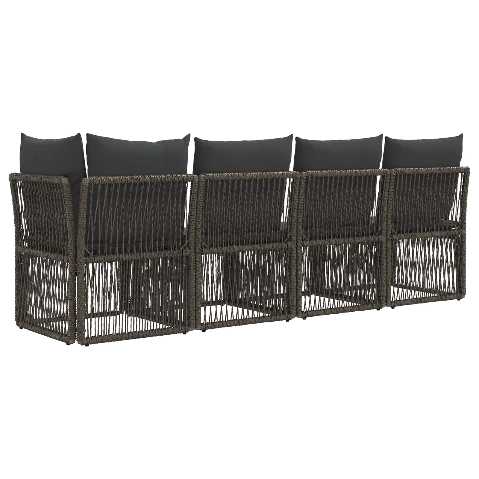 4-Zits Sofa met Linkerarm 4 st 4-Aantal zitplaatsen Grijs