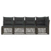 4-Zits Sofa met Linkerarm 4 st 4-Aantal zitplaatsen Grijs
