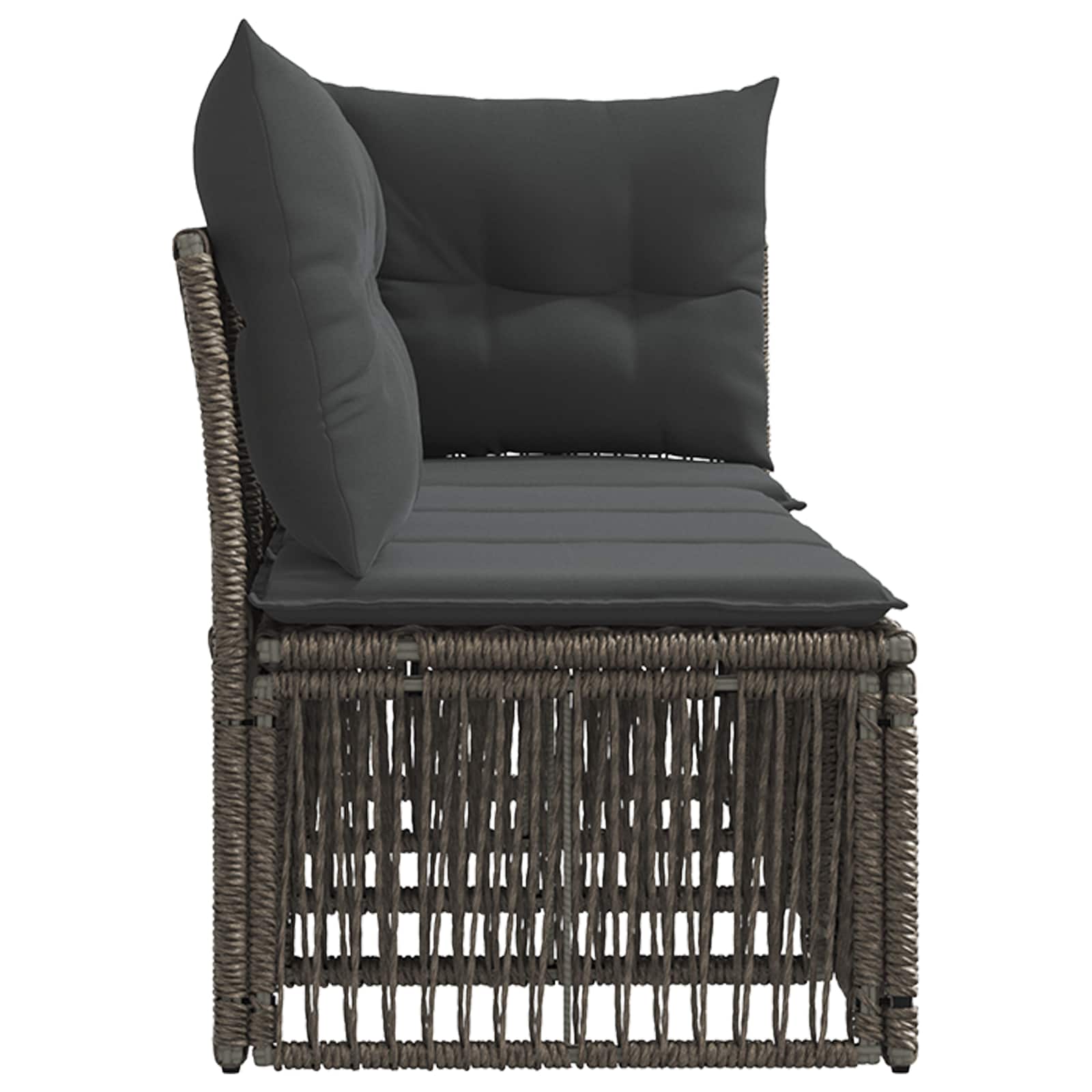 4-Zits Sofa met Linkerarm 4 st 4-Aantal zitplaatsen Grijs