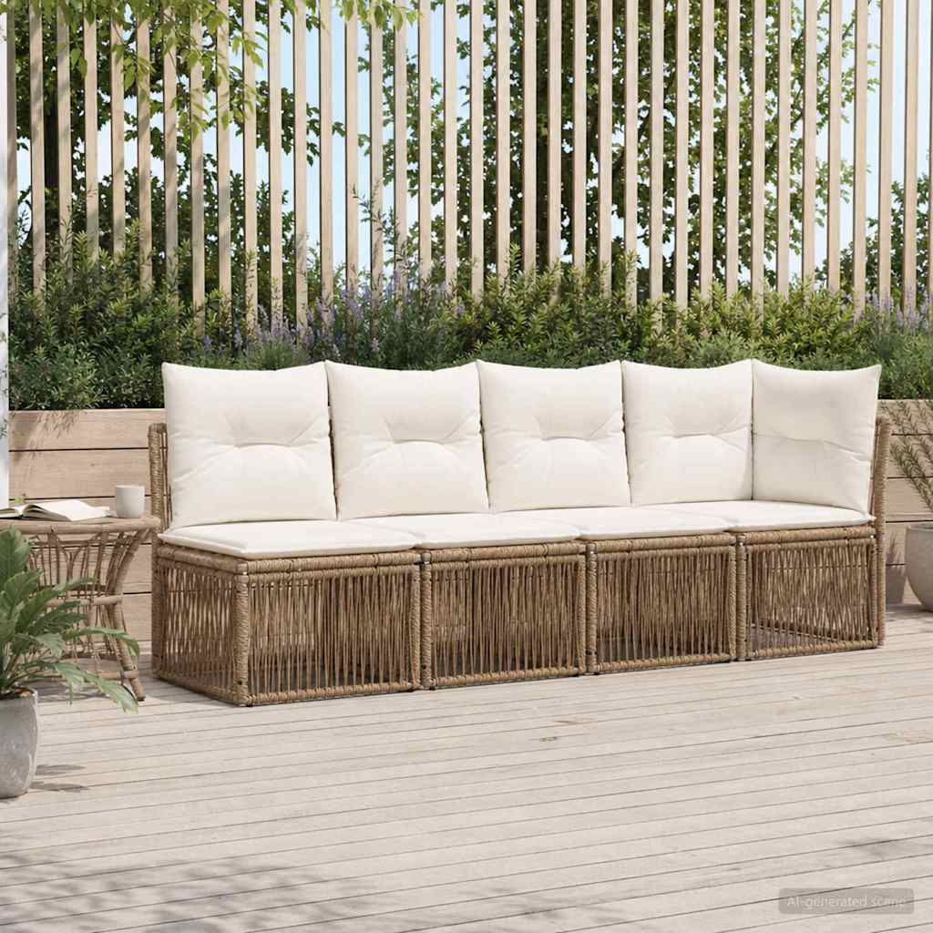 4-Zits Sofa met Linkerarm 4 st 4-Aantal zitplaatsen Beige