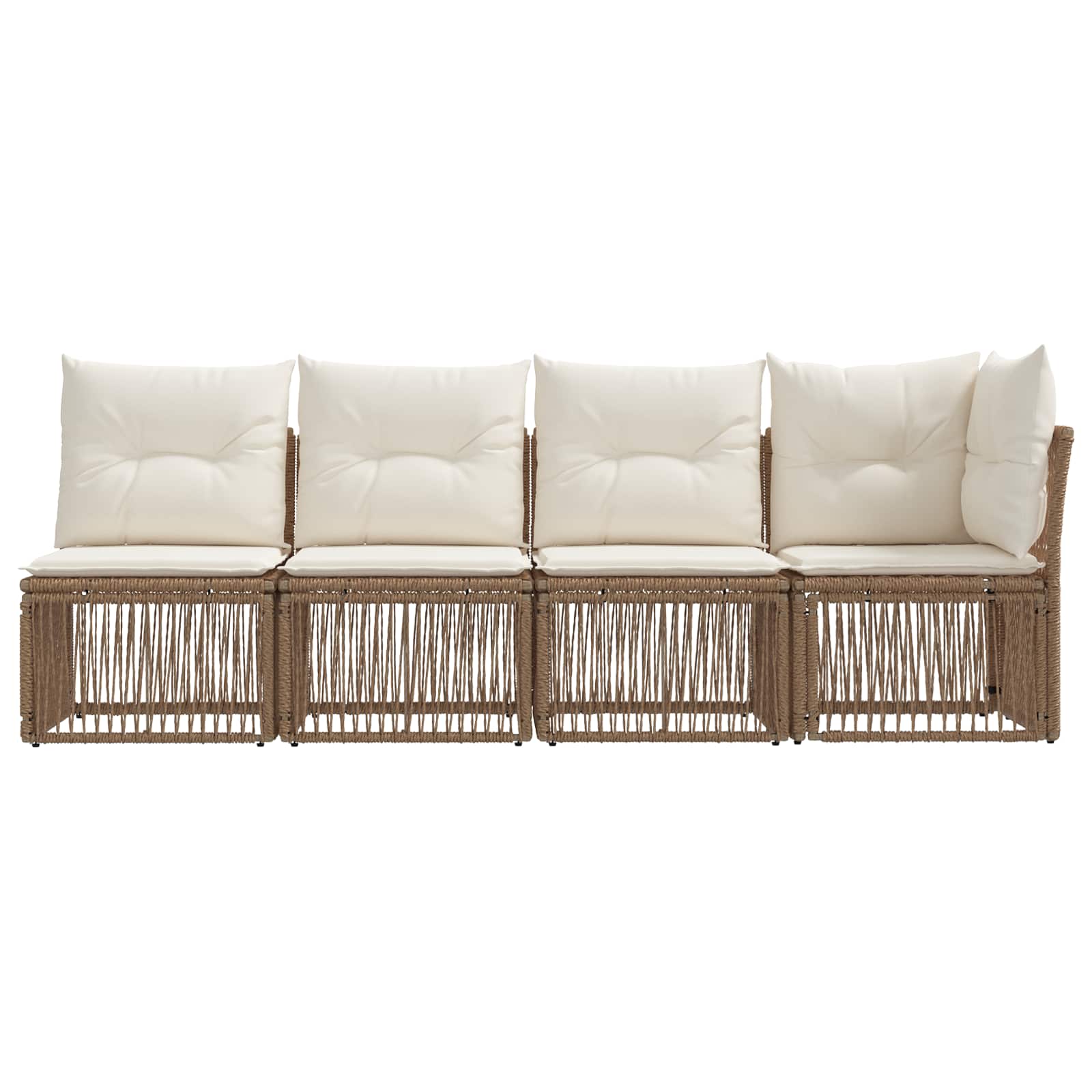 4-Zits Sofa met Linkerarm 4 st 4-Aantal zitplaatsen Beige