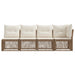 4-Zits Sofa met Linkerarm 4 st 4-Aantal zitplaatsen Beige