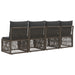 4-zits bank 4 st 4-Aantal zitplaatsen Grijs poly rattan