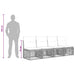 4-zits bank 4 st 4-Aantal zitplaatsen Grijs poly rattan