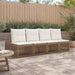 4-zits bank 4 st 4-Aantal zitplaatsen Beige poly rattan