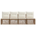 4-zits bank 4 st 4-Aantal zitplaatsen Beige poly rattan