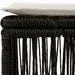 voetensteun Zwart poly rattan
