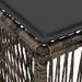 voetensteun Grijs poly rattan