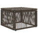 voetensteun Grijs poly rattan