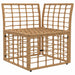 Modulaire Outdoor Hoek Sofa Eenheid Naturel poly rattan