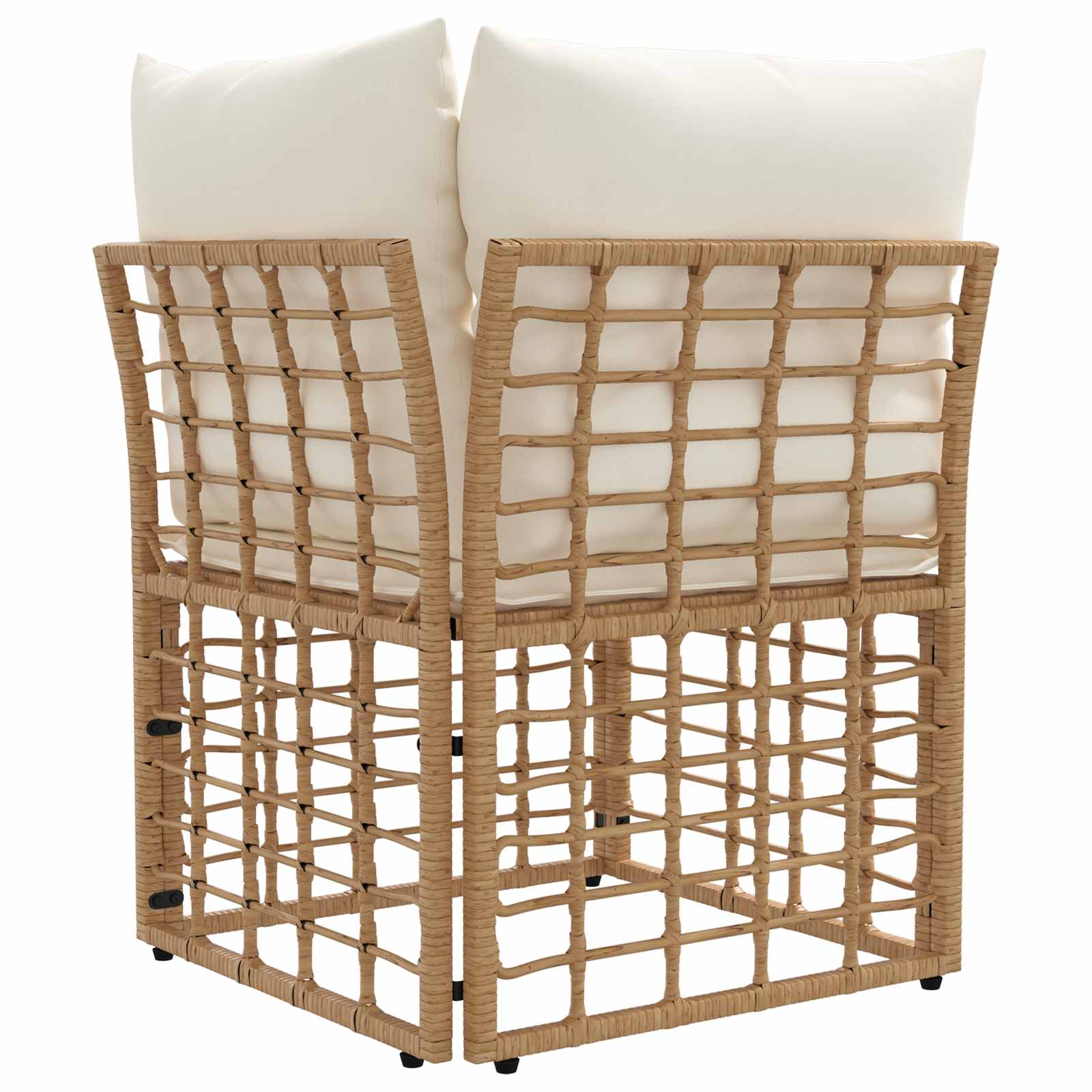 Modulaire Outdoor Hoek Sofa Eenheid Naturel poly rattan
