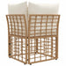 Modulaire Outdoor Hoek Sofa Eenheid Naturel poly rattan