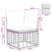 Modulaire Outdoor Hoek Sofa Eenheid Naturel poly rattan