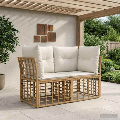 Buiten loveseat 2 st 2-Aantal zitplaatsen