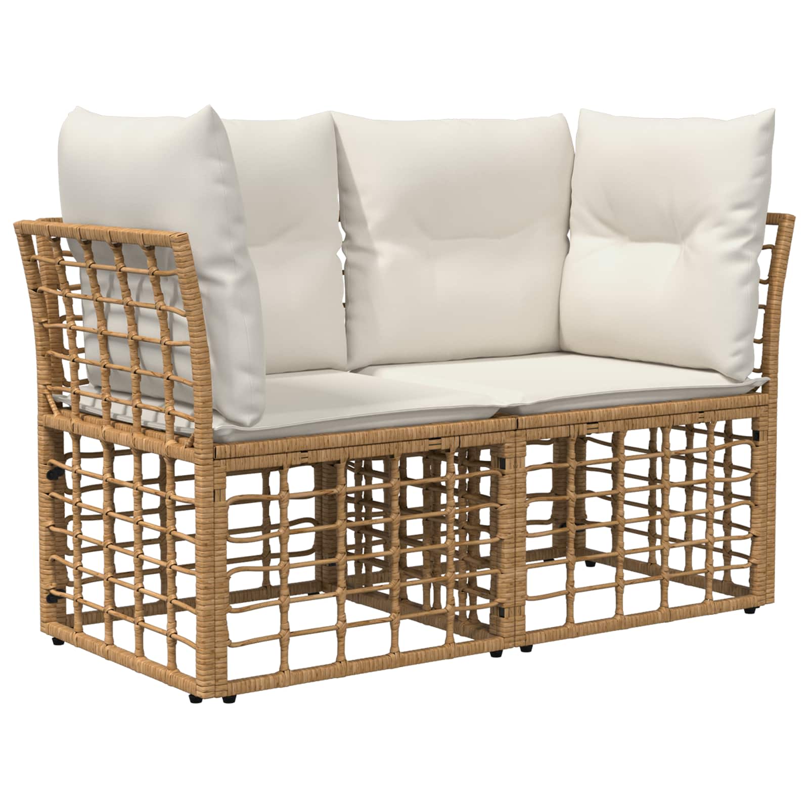 Buiten loveseat 2 st 2-Aantal zitplaatsen