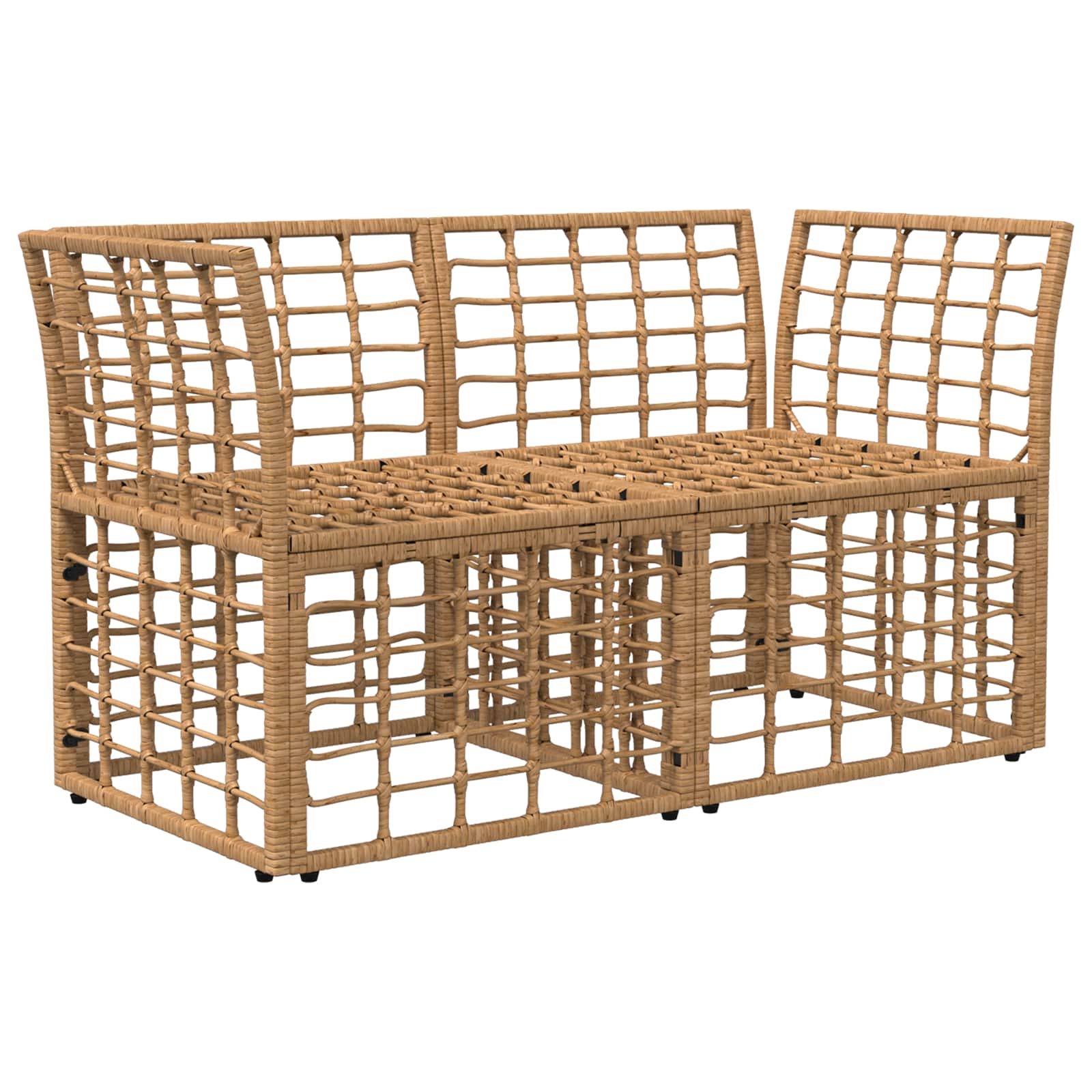 Buiten loveseat 2 st 2-Aantal zitplaatsen