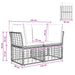 Buiten loveseat 2 st 2-Aantal zitplaatsen