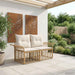 Buiten loveseat 2 st 2-Aantal zitplaatsen