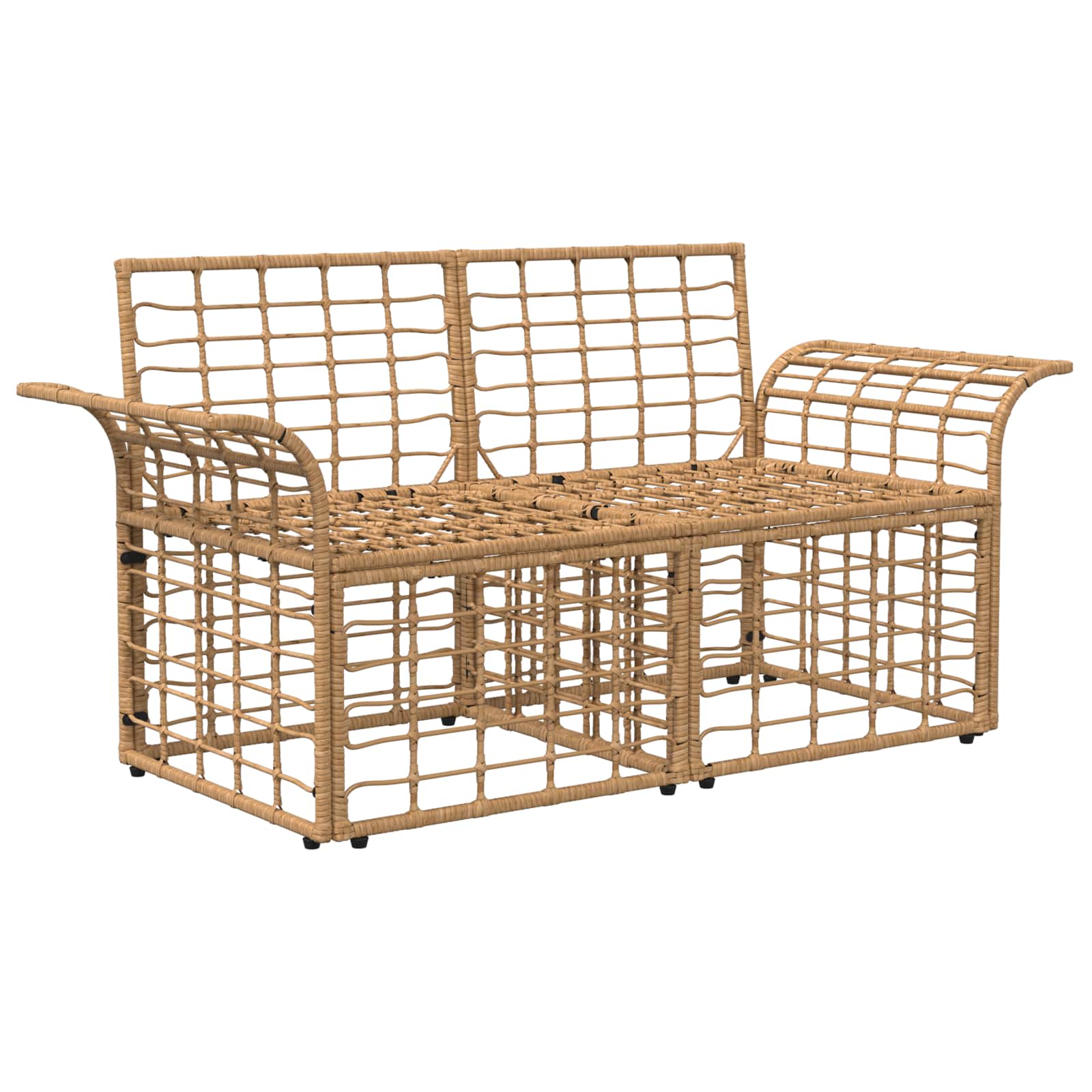 Buiten loveseat 2 st 2-Aantal zitplaatsen