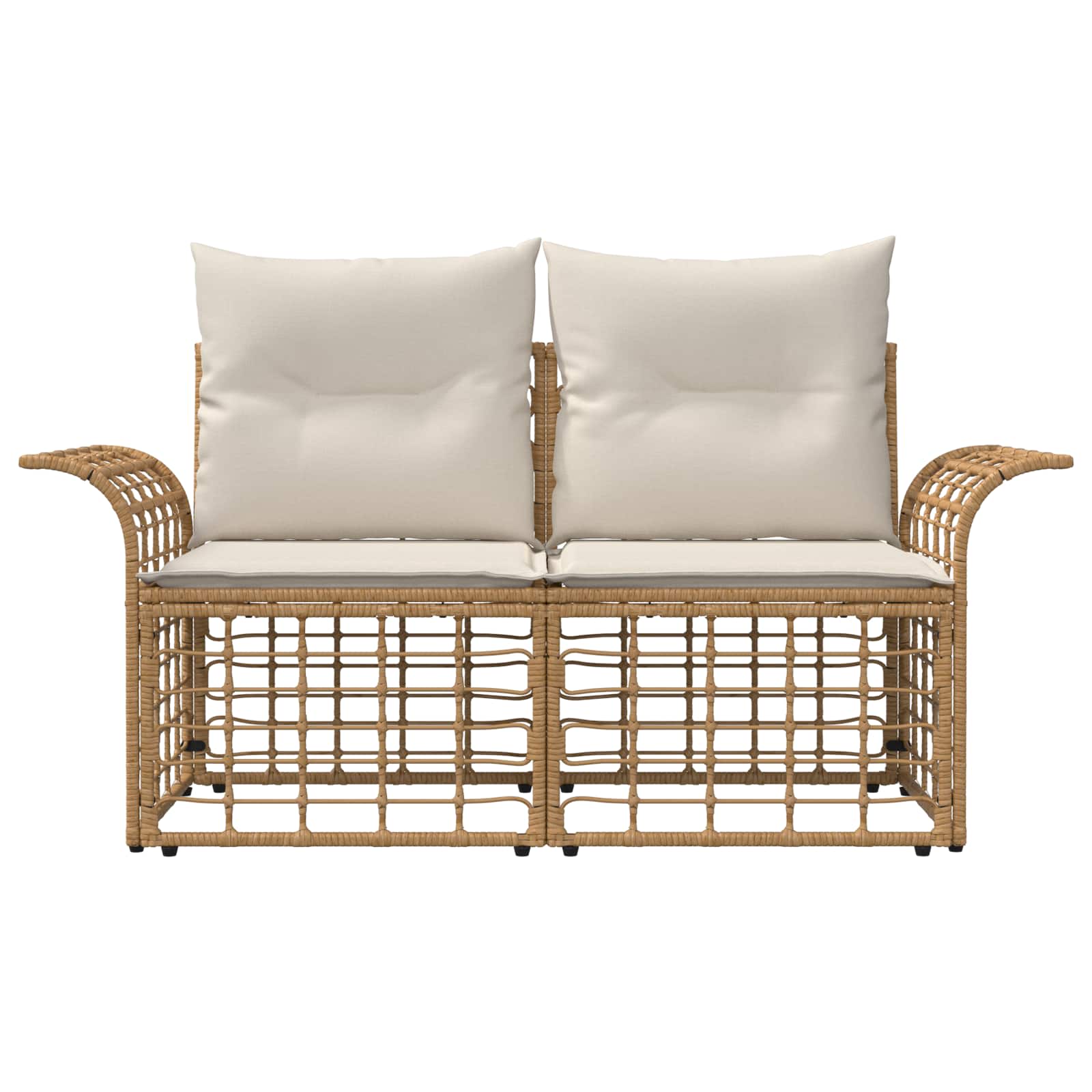 Buiten loveseat 2 st 2-Aantal zitplaatsen