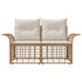 Buiten loveseat 2 st 2-Aantal zitplaatsen