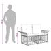 Buiten loveseat 2 st 2-Aantal zitplaatsen