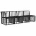 4-Zits Tuin Sofa met Linker Arm 4 st 4-Aantal zitplaatsen Zwart