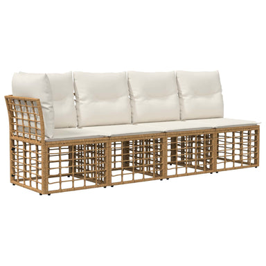 4-Zits Tuin Sofa met Linker Arm 4 st 4-Aantal zitplaatsen
