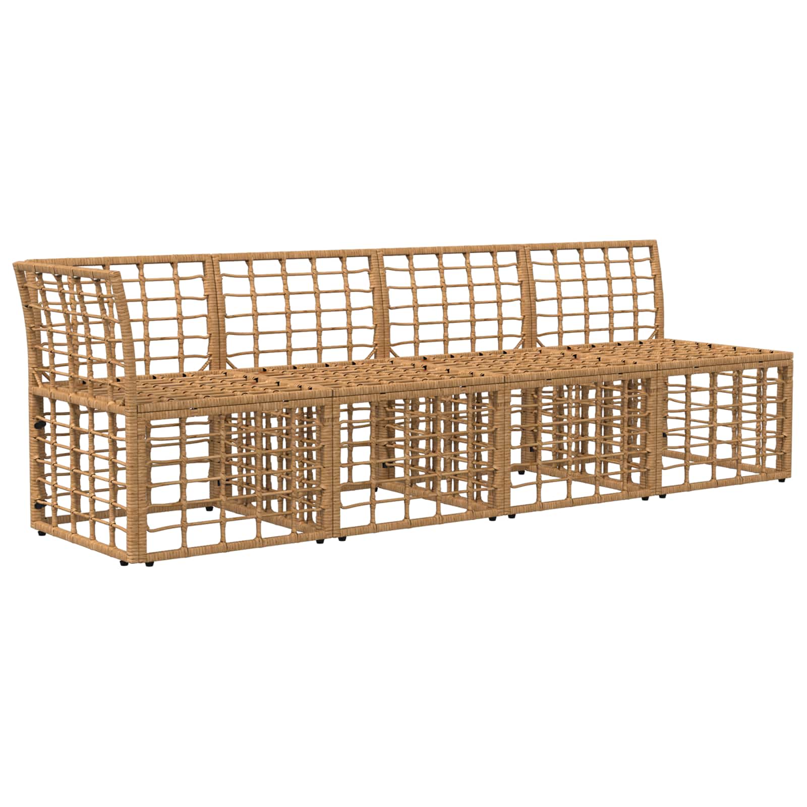 4-Zits Tuin Sofa met Linker Arm 4 st 4-Aantal zitplaatsen