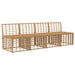 4-Zits Tuin Sofa Armloos 4 st 4-Aantal zitplaatsen Naturel