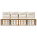 4-Zits Tuin Sofa Armloos 4 st 4-Aantal zitplaatsen Naturel