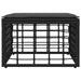 Tuinvoetenbank Zwart poly rattan