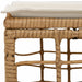 Tuinvoetenbank Naturel poly rattan