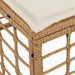 Tuinvoetenbank Naturel poly rattan