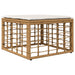 Tuinvoetenbank Naturel poly rattan