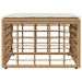 Tuinvoetenbank Naturel poly rattan