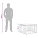 Tuinvoetenbank Naturel poly rattan