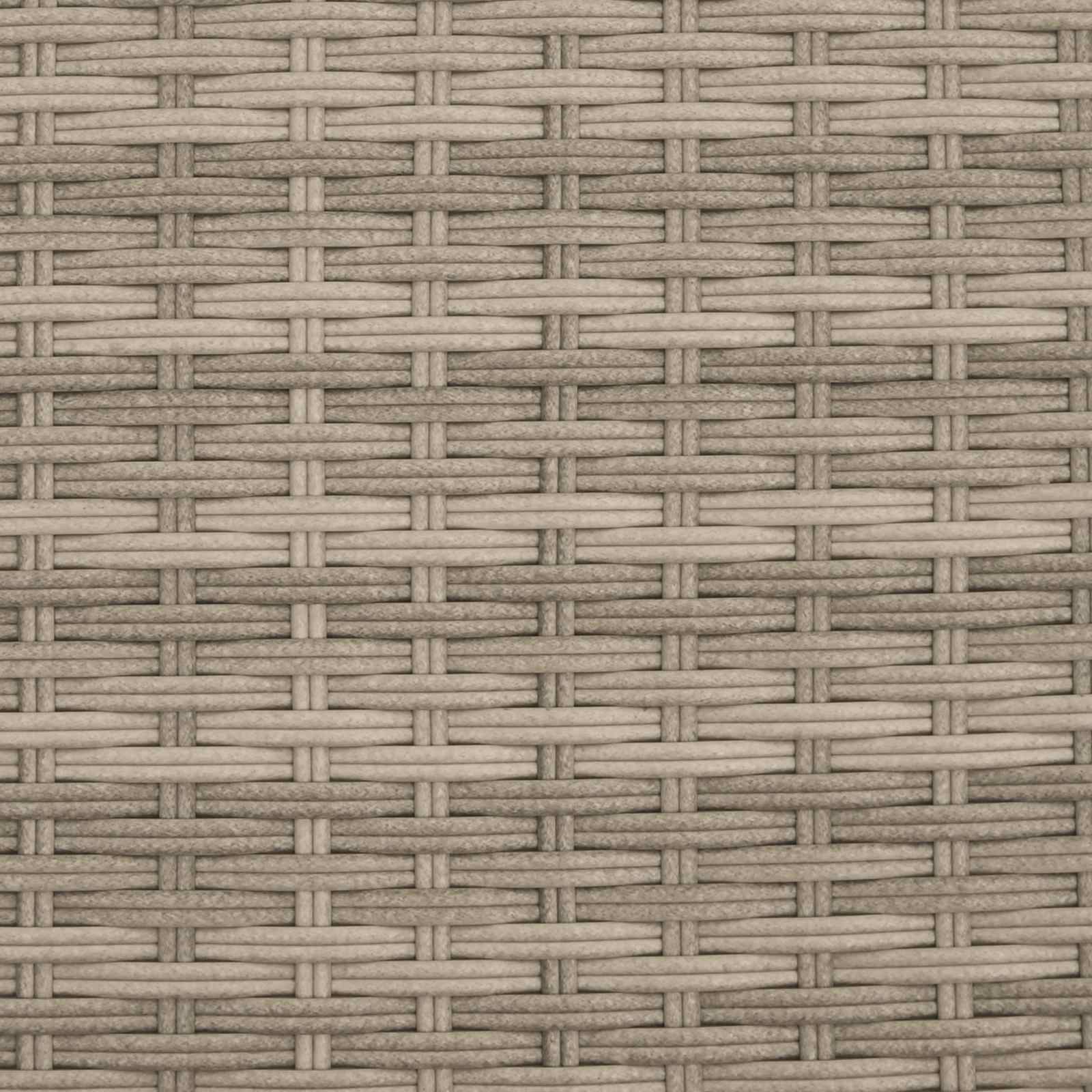 Kussenbox Lichtgrijs 55 x 55 x 69 cm polyrotan