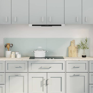 Keukenachterwand 2 st Wit 90 x 40 cm gehard glas