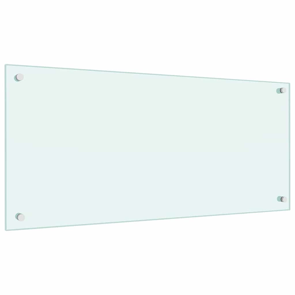 Keukenachterwand 2 st Wit 90 x 40 cm gehard glas