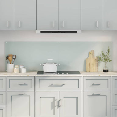 Keukenachterwand 2 st Wit 90 x 50 cm gehard glas