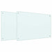 Keukenachterwand 2 st Wit 90 x 60 cm gehard glas