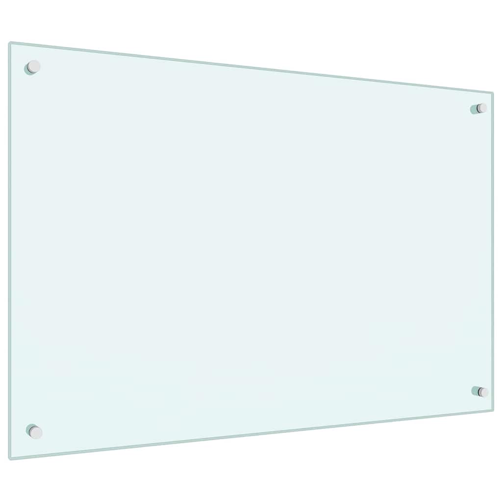 Keukenachterwand 2 st Wit 90 x 60 cm gehard glas