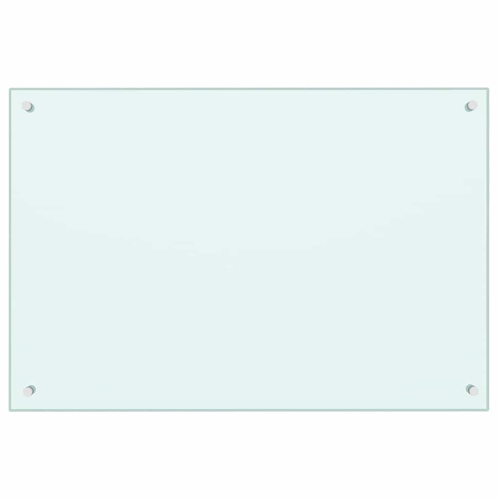 Keukenachterwand 2 st Wit 90 x 60 cm gehard glas