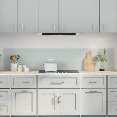 Keukenachterwand 2 st Wit 100 x 40 cm gehard glas