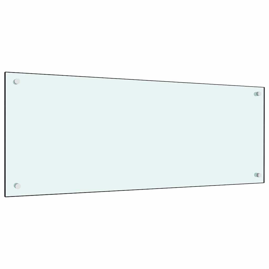 Keukenachterwand 2 st Wit 100 x 40 cm gehard glas